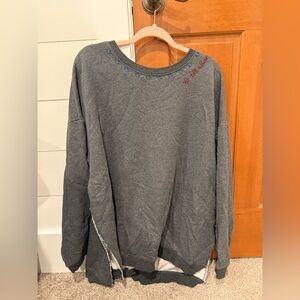 NATURAL LIFE BE THE CHANGE SWEATSHIRT SIZE SMALL/MEDIUM WITH EMBROIDERY